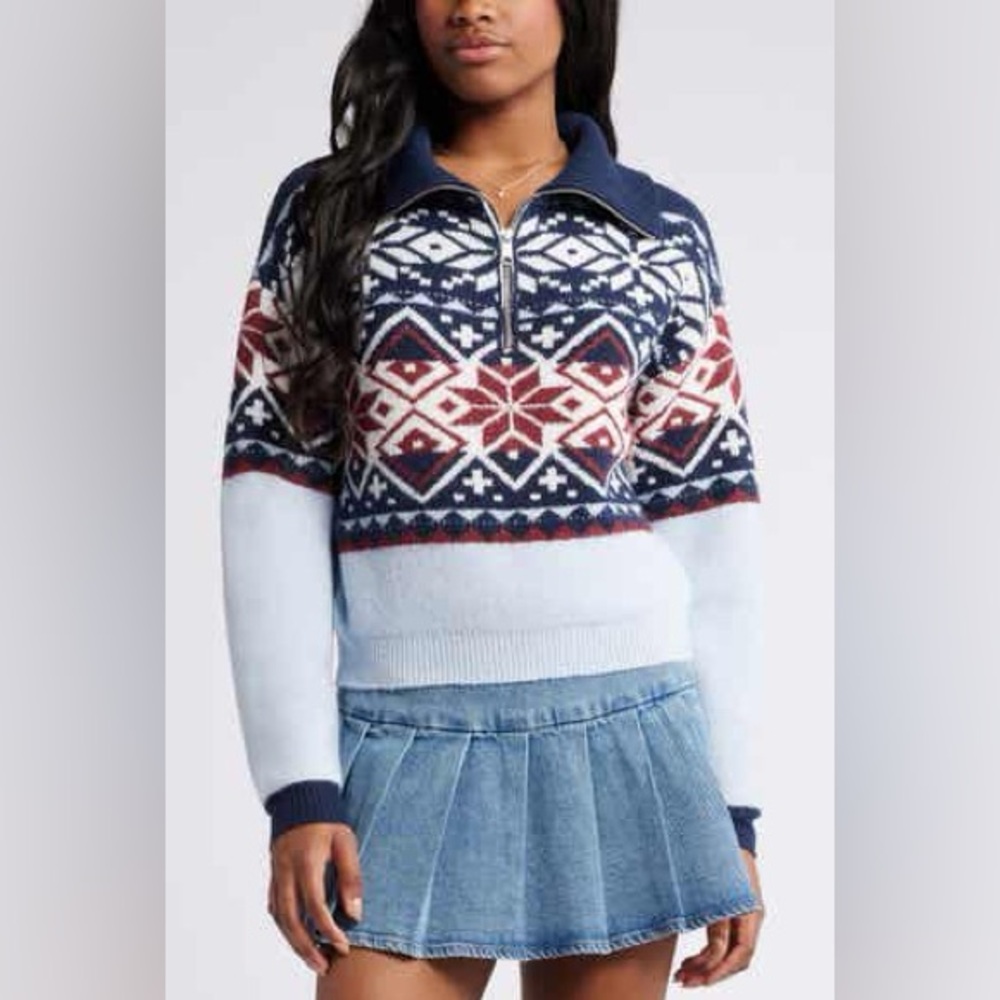 BP FAIRISLE QUARTER ZIP SWEATER ❤️NWT❤️